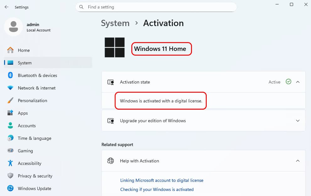 (Optional) Change product key (4)