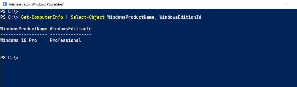 Verify the Windows edition