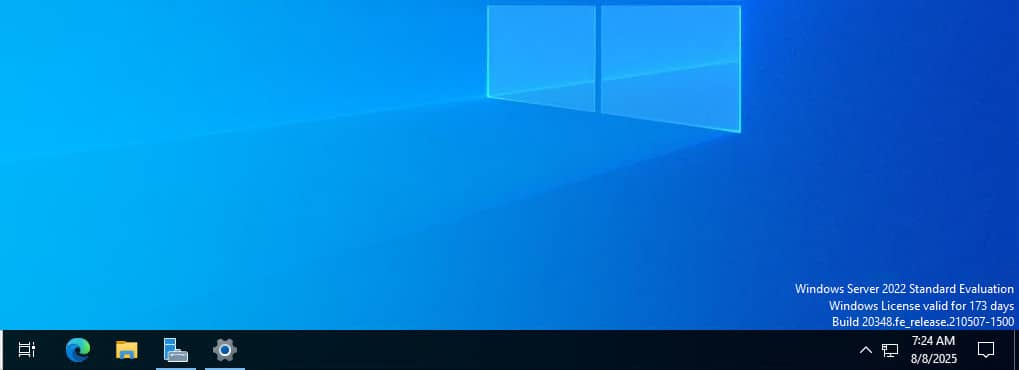 Find the Windows Server edition