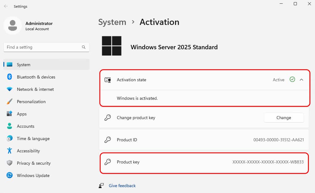 Convert Windows Server 2025 Datacenter Evaluation to Standard (6)