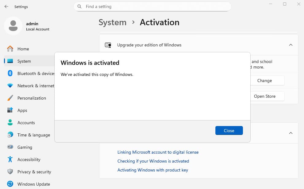 (Optional) Change product key (3)
