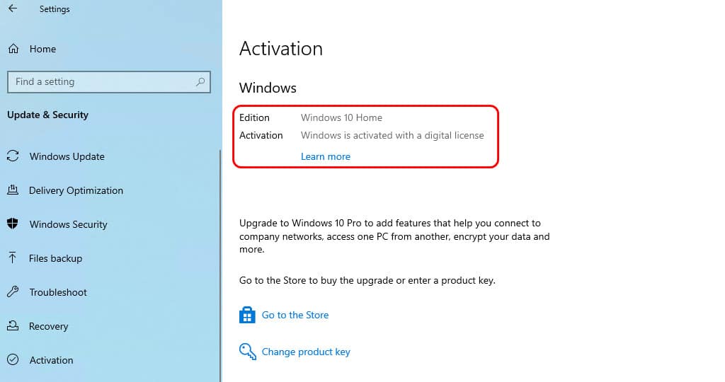 (Optional) Change product key (3)
