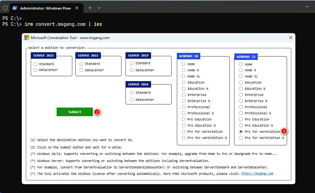 Upgrade Windows 11 Home to Pro for Workstations without reinstalling (2)