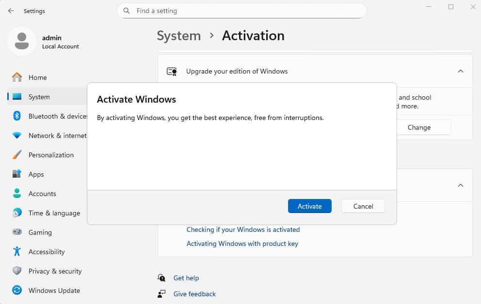 (Optional) Change product key (2)