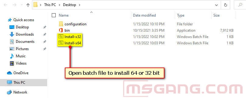 Offfice Install Bat