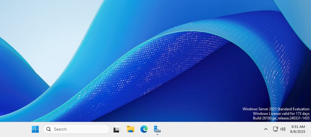 Find the Windows Server edition